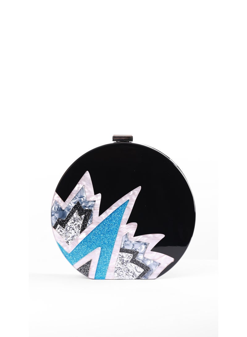 كيفيلي حقيبة كلتش إكليبس بتكوينات هندسية - Image 1